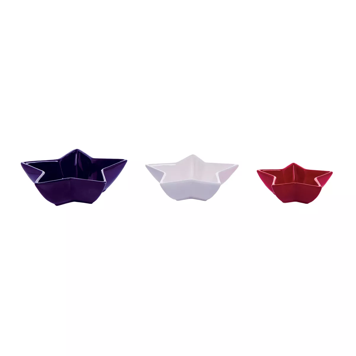 C&F Home Patriotic July 4th Star Shaped Dish Set of 3