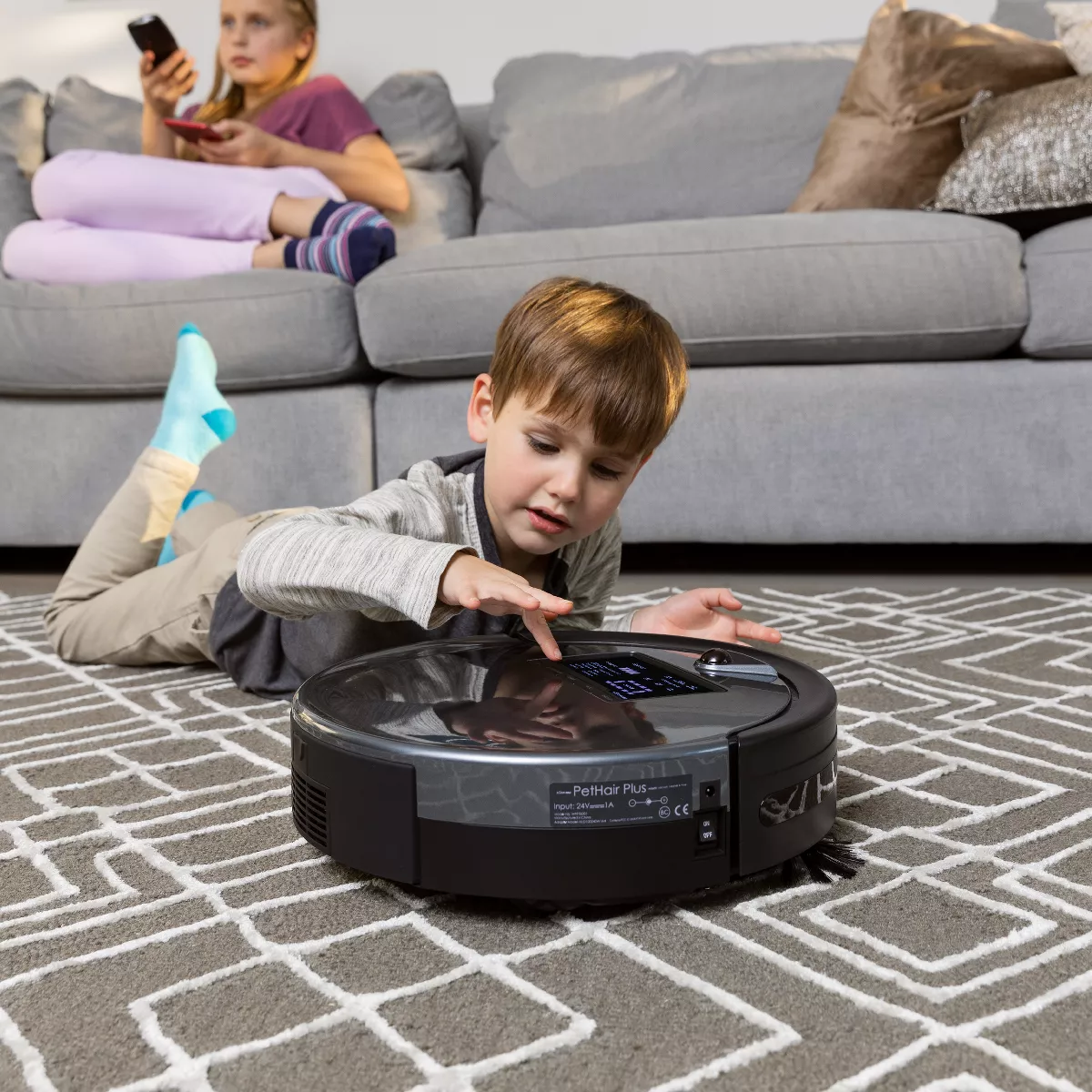 bObsweep PetHair Plus Robot Vacuum Cleaner and Mop - Gray - WPP56002