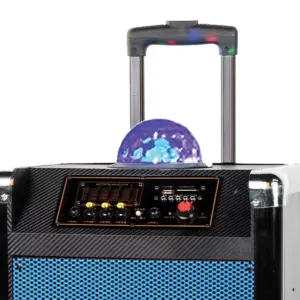 Supersonic 12 in. Portable Bluetooth DJ Speaker in Blue