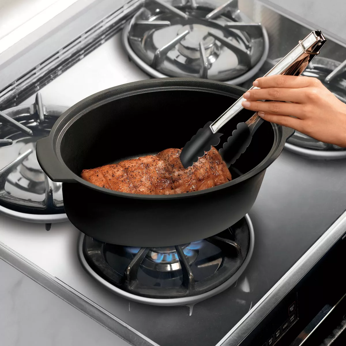Hamilton Beach 6qt Stovetop Slow Cooker - Silver