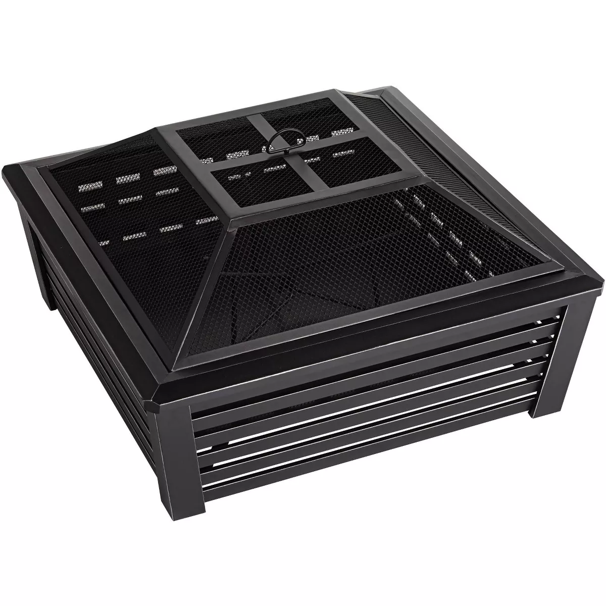 John Timberland Black Outdoor Fire Pit Square 35