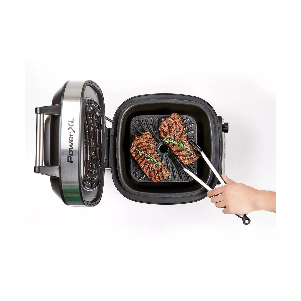 PowerXL Grill Air Fryer Combo - Silver