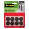 Scotch 1" 32pk Felt Pads Brown
