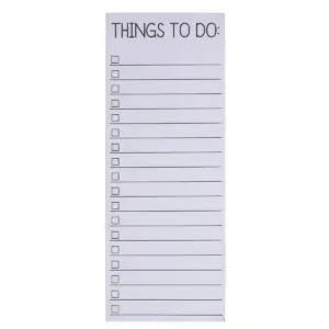 Paper Junkie 6-Pack To-Do List Notepads Magnetic Note Pads Grocery Shopping List Reminders for Fridge 3 Classic Designs 60 Sheets per Pad 3.5