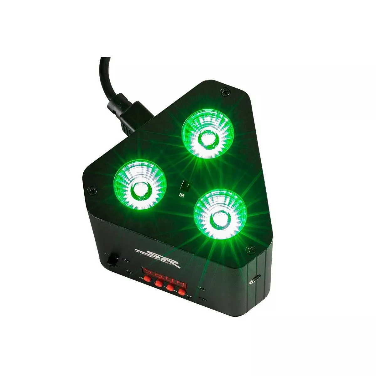 Monoprice Truss Wash Up Light PAR Light With IR (RGB), 3 Watt, x 3 LED - Stage Right Series
