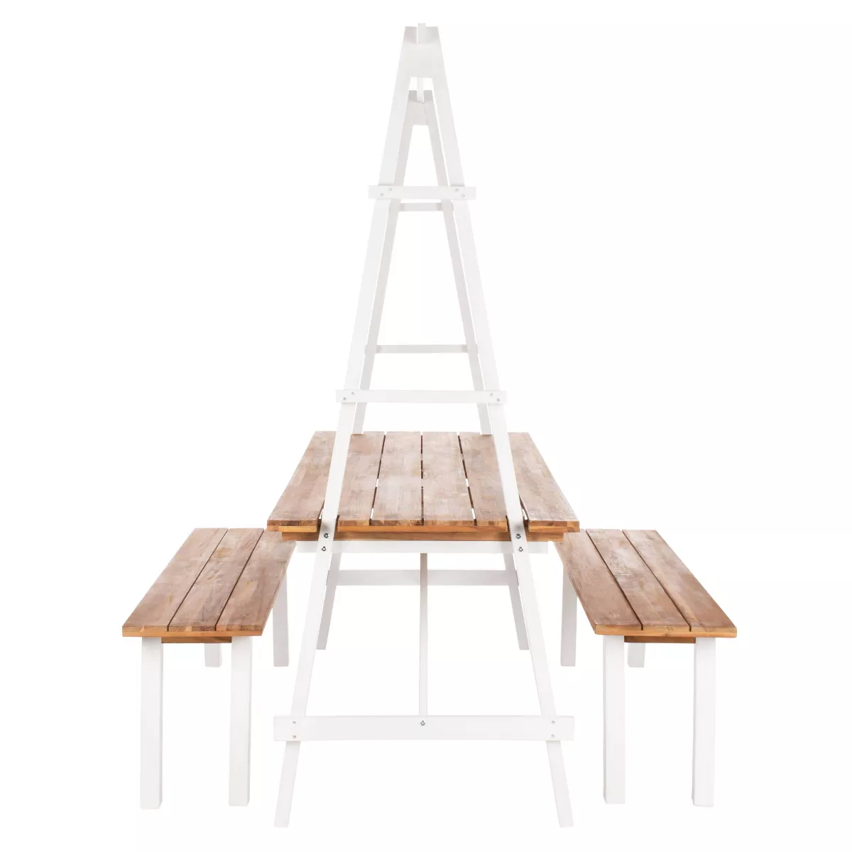 Willamy 3pc Dining Set - Natural/White - Safavieh