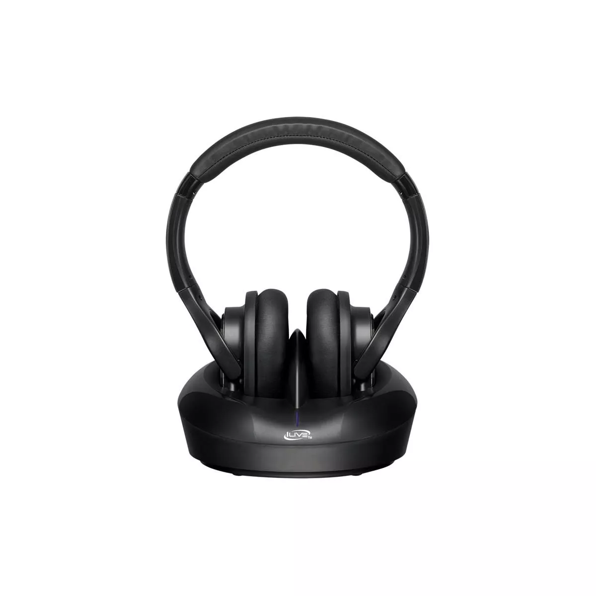 iLive IAHRF79B RF Wireless Headphones - Stereo - Black - Mini-phone - Wired/Wireless - RF - 100 ft - 32 Ohm - 20 Hz 20 kHz - Over-the-head - Binaural