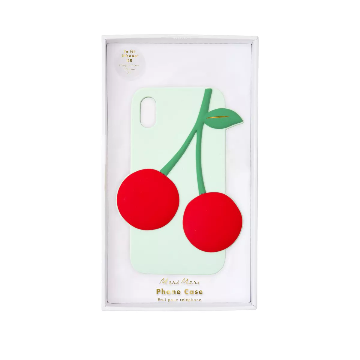 Meri Meri - Cherry Soft Silicone Phone Case (to fit iPhone XR) - Electronics Cases - 1ct