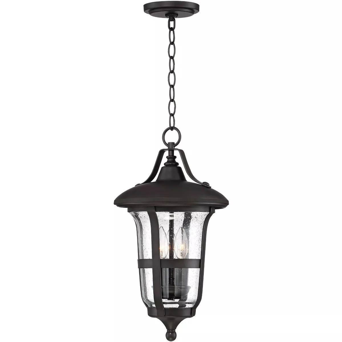 John Timberland Outdoor Ceiling Light Hanging Lantern Bronze 19