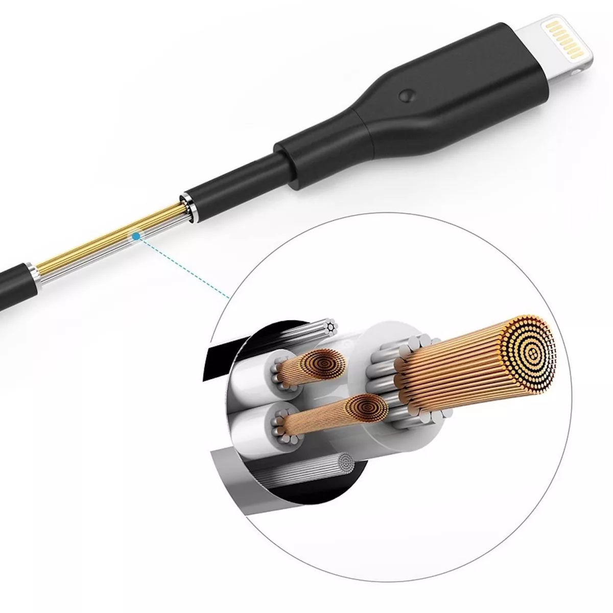 Anker 6' PowerLine Lightning to USB-A Round Cable - Black