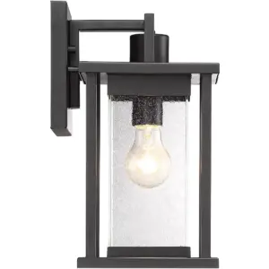 John Timberland Modern Outdoor Wall Light Fixture Painted Dark Gray 11