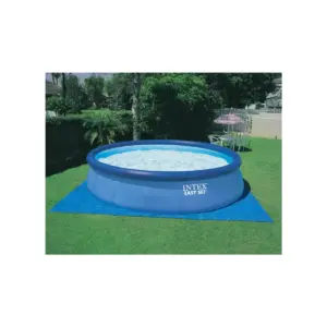 Intex 18ft x 48in Inflatable Easy Set Pool w/ Ladder, Pump, & Winterizing Kit