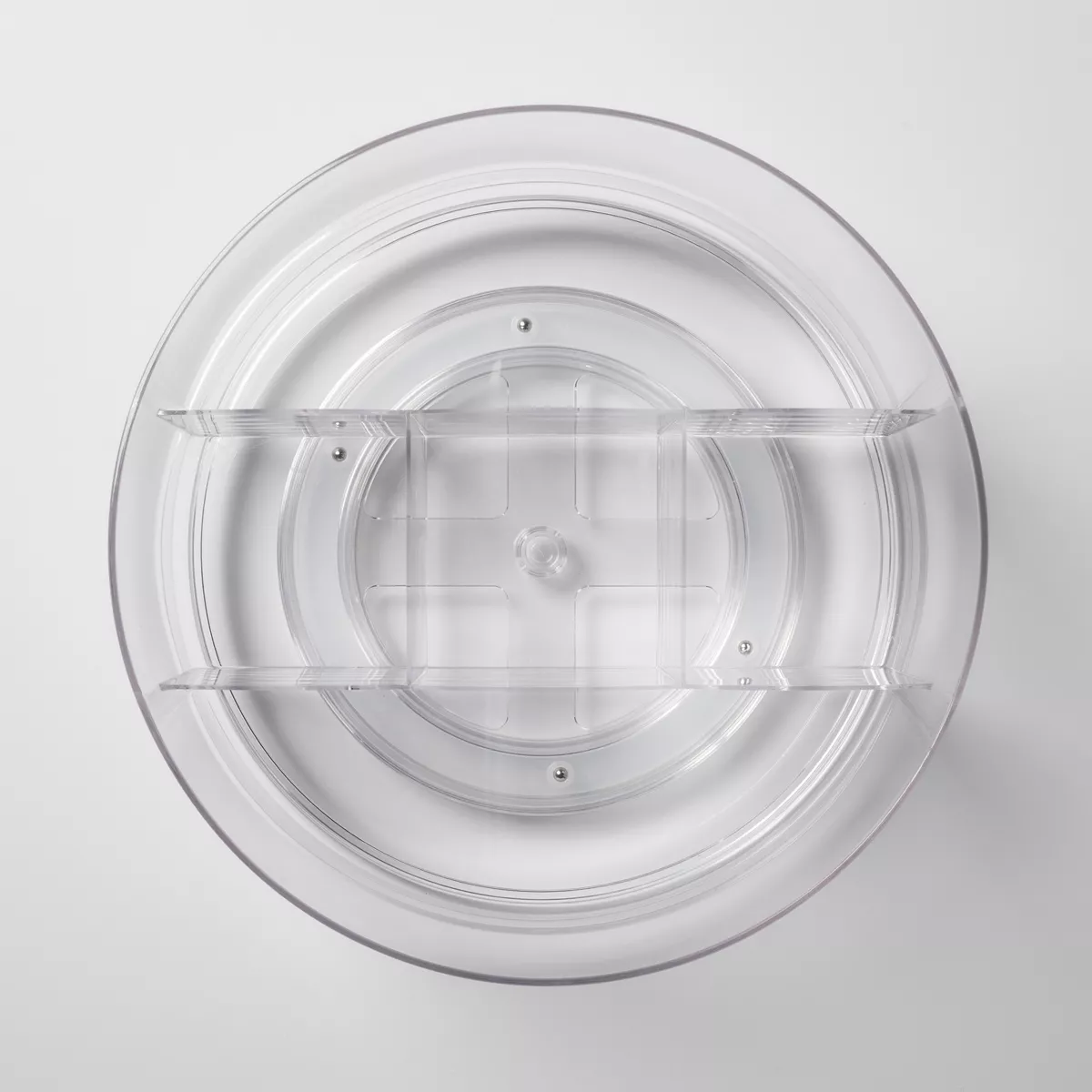Bathroom Plastic Spinning Turntable Beauty Organizer Clear - Made By Design™