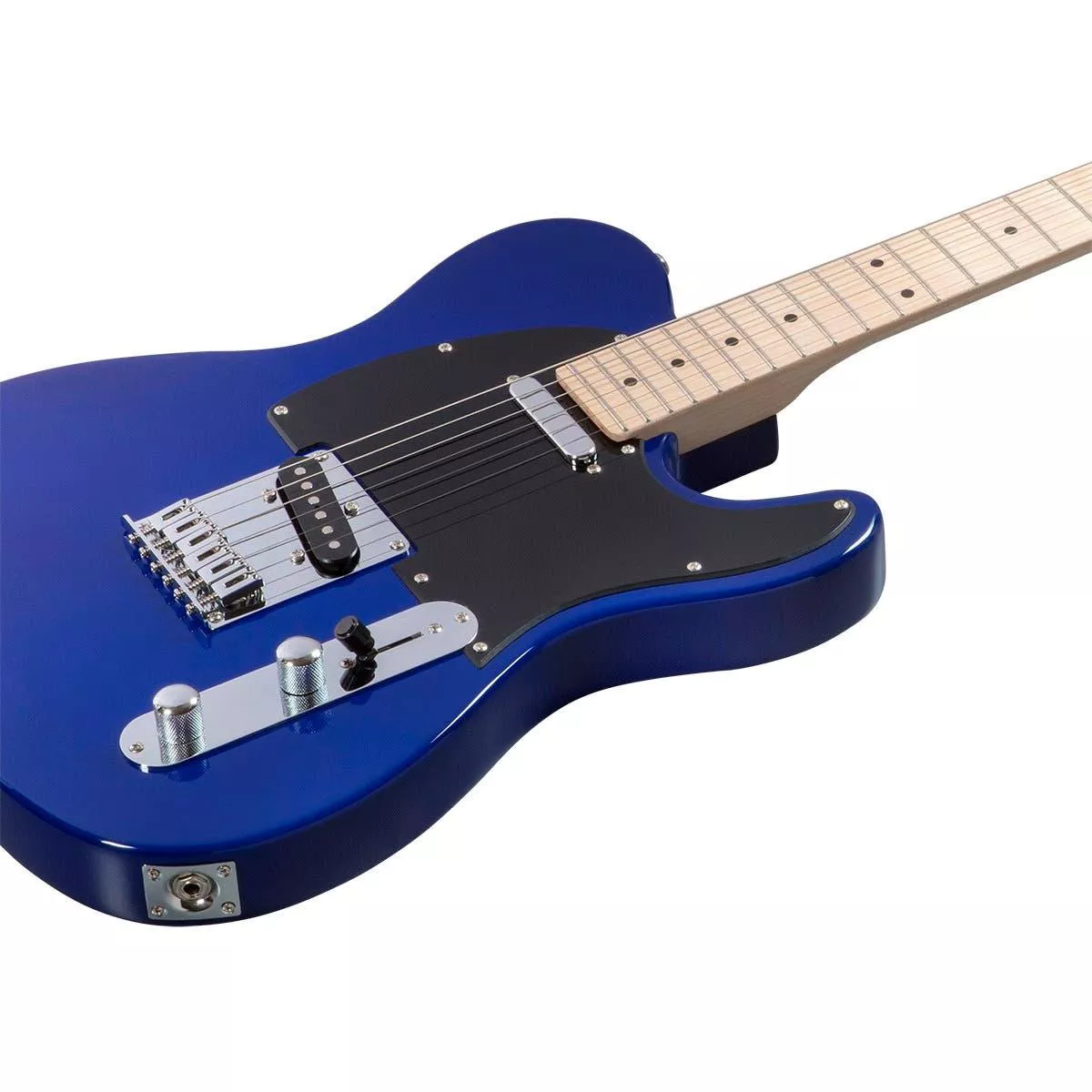 Monoprice Indio Retro Classic Electric Guitar - Blue, With Gig Bag