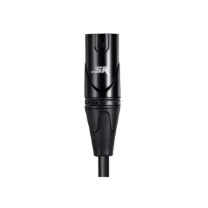 Monoprice Starquad XLR Microphone Cable - 3 Feet - Black | XLR-M to XLR-F, 24AWG, Optimized for Analog Audio - Gold Contacts - Stage Right Series