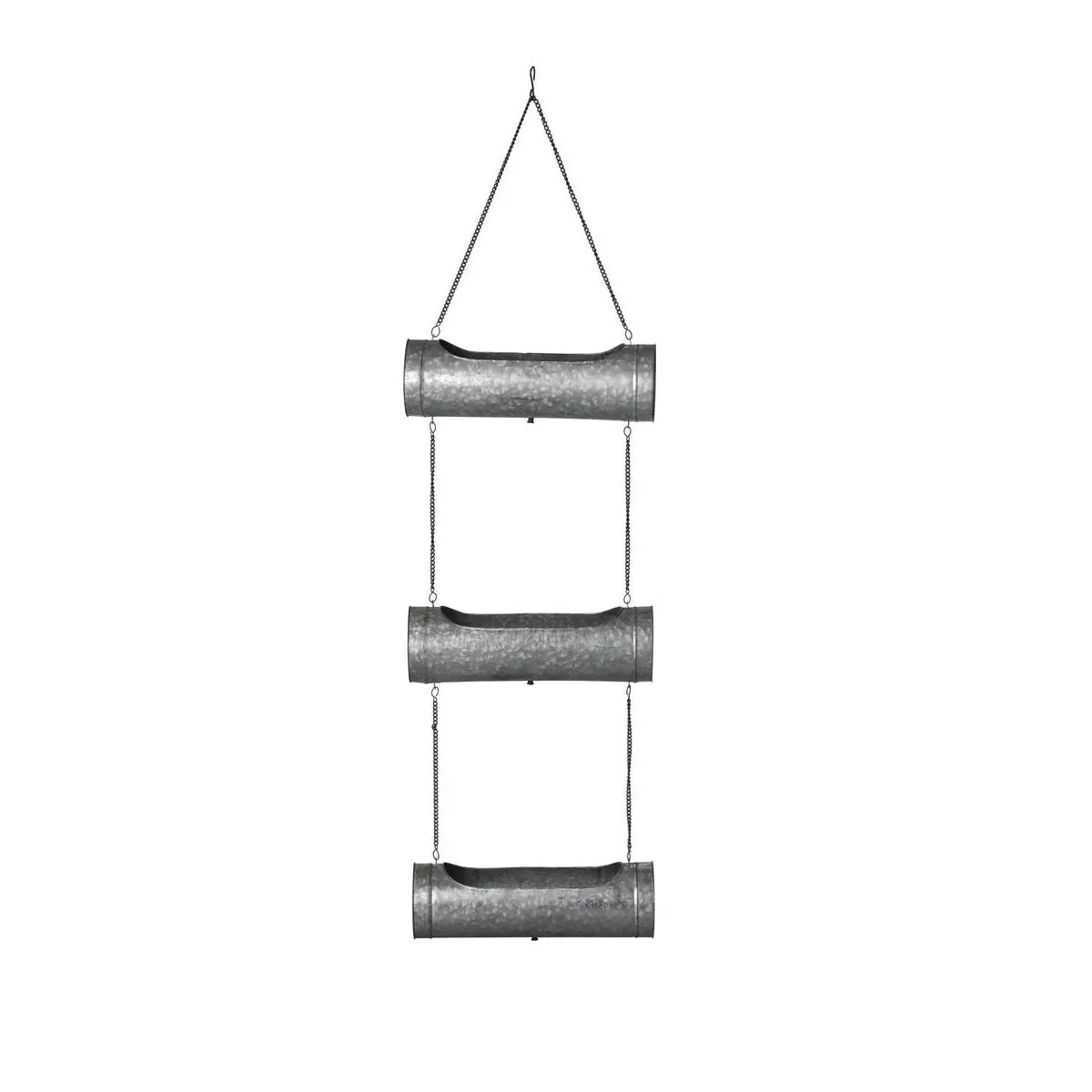 Galvanized Hanging Triple Planter - Gardener's Supply Company