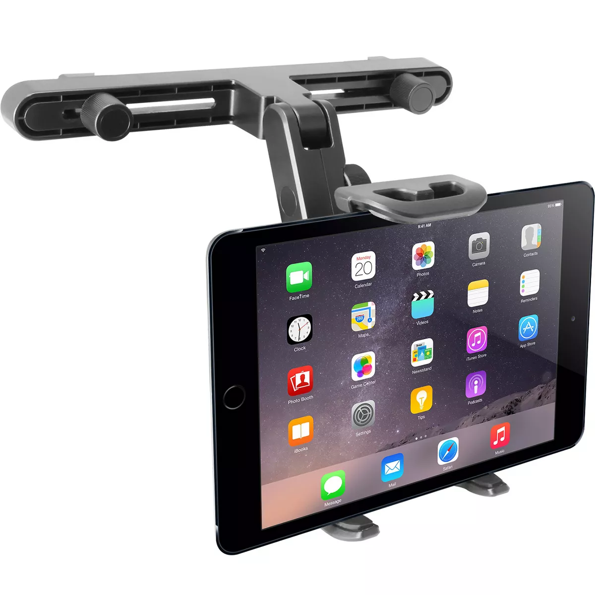 Macally Adjustable Car Seat Head Rest Mount and Holder