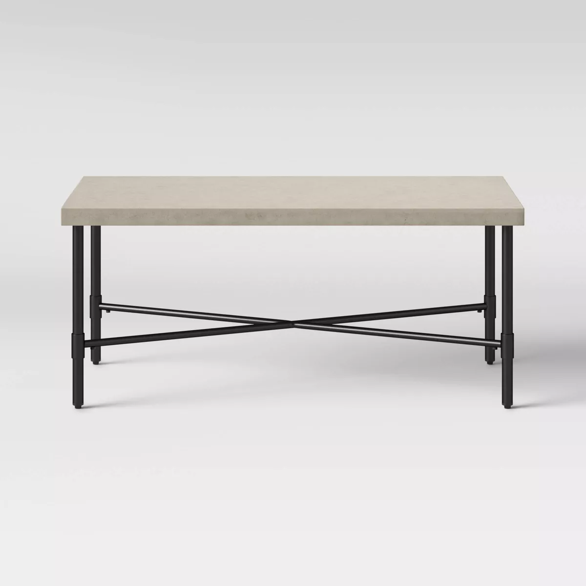 Faux Stone and Metal Patio Coffee Table - Threshold™