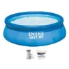 Intex 28131EH 12ft x 30in Easy Set Above Ground Inflatable Kid Swimming Pool with 530 GPH Filter Pump and 3 Inch Chlorine Tabs, 25 lbs