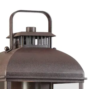 John Timberland Rustic Outdoor Wall Light Fixture Rust 16 1/2