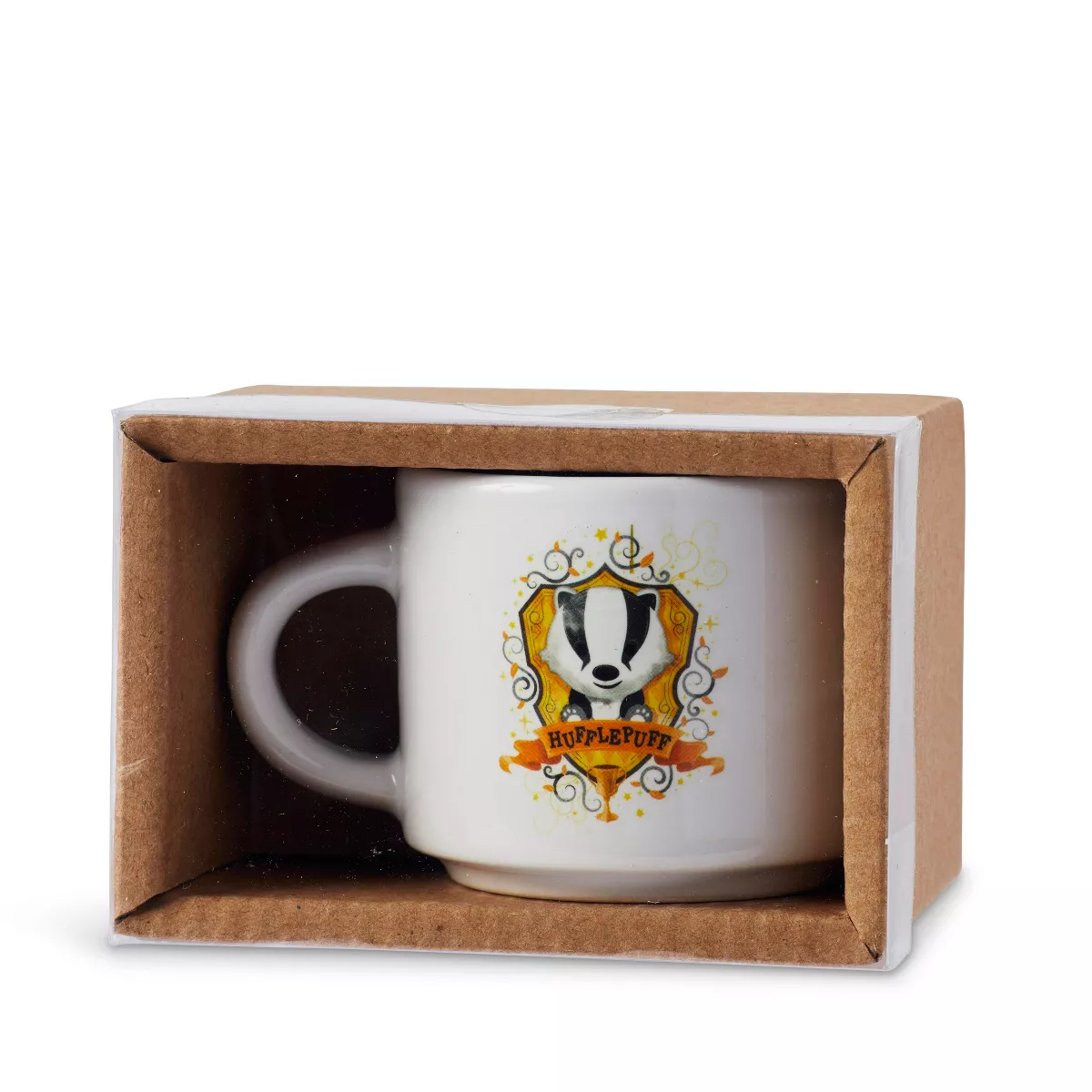 Seven20 Harry Potter Hogwarts House Hufflepuff Ceramic Mini Mug - 2.67”L x 2”H