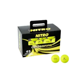Nitro Golf Crossfire Golf Balls Yellow - 45pc