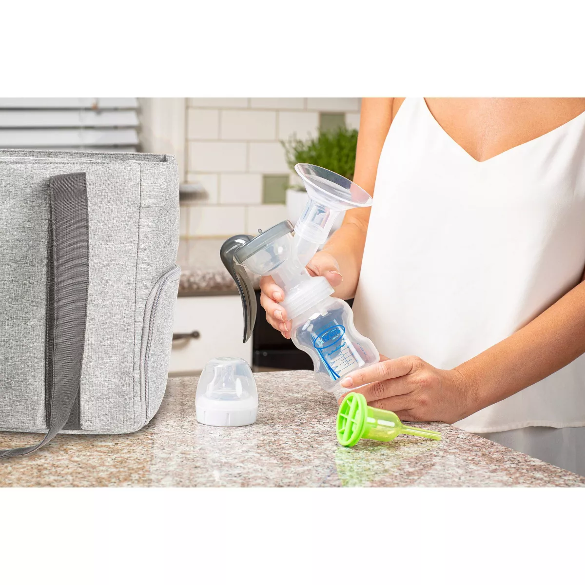 Dr. Brown's Manual Breast Pump with Silicone Shields