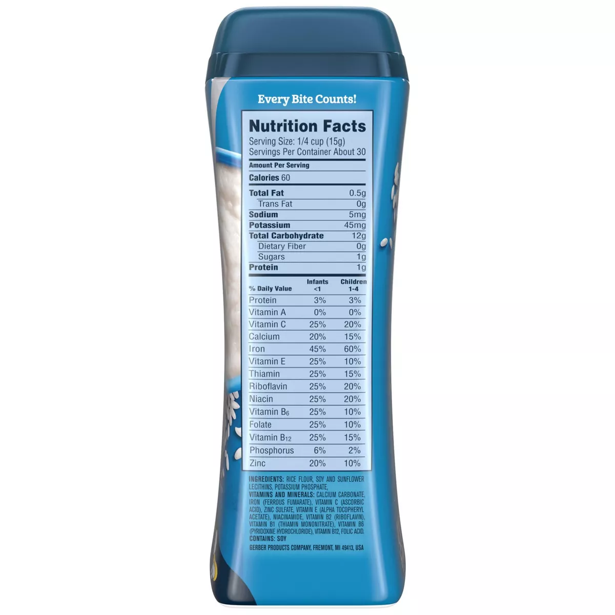 Gerber Single Grain Rice Baby Cereal - 16oz