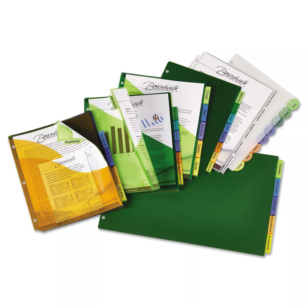 Avery Big Tab Plastic Dividers w/Three Pockets & Corner Lock 5-Tab 11 1/8 x 9 1/4 11273