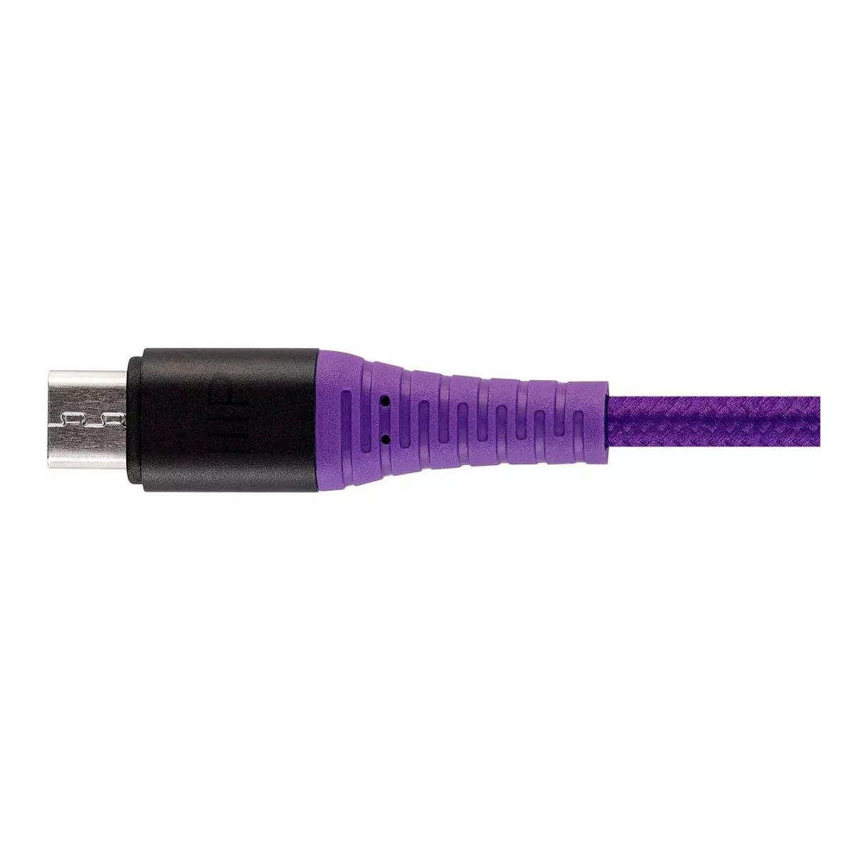 Monoprice USB 2.0 Micro B to Type A Charge and Sync Cable - 3 Feet - Purple, Durable, Kevlar-Reinforced Nylon-Braid - AtlasFlex Series