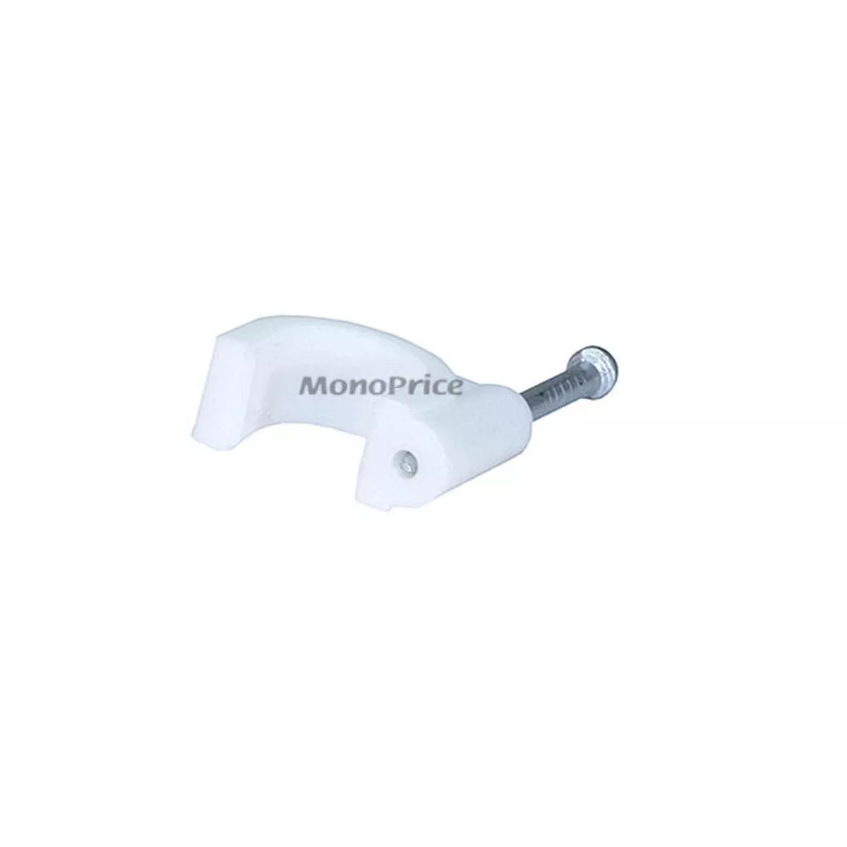 Monoprice Circle Cable Clips with Steel Nail, 10mm, 100 pcs/pack