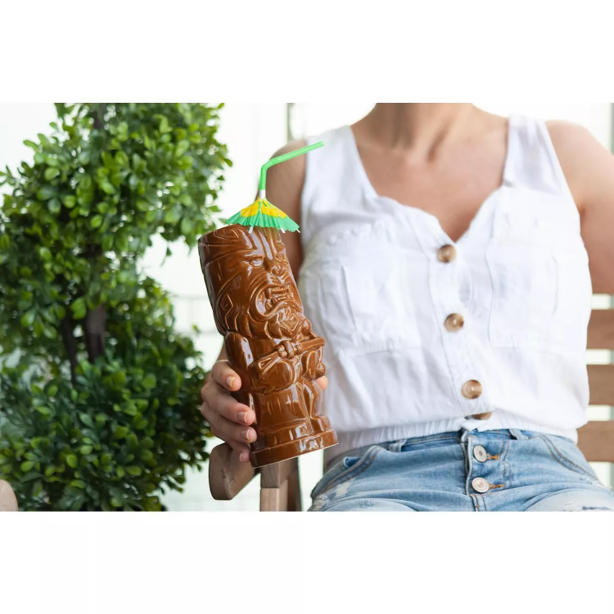Beeline Creative Geeki Tikis Star Wars Chewbacca Mug | Ceramic Tiki Style Cup | Holds 21 Ounces
