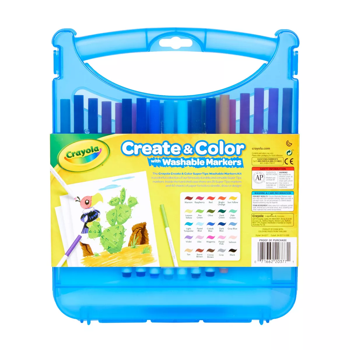 Crayola 65pc Create & Color Art Case with Washable Markers