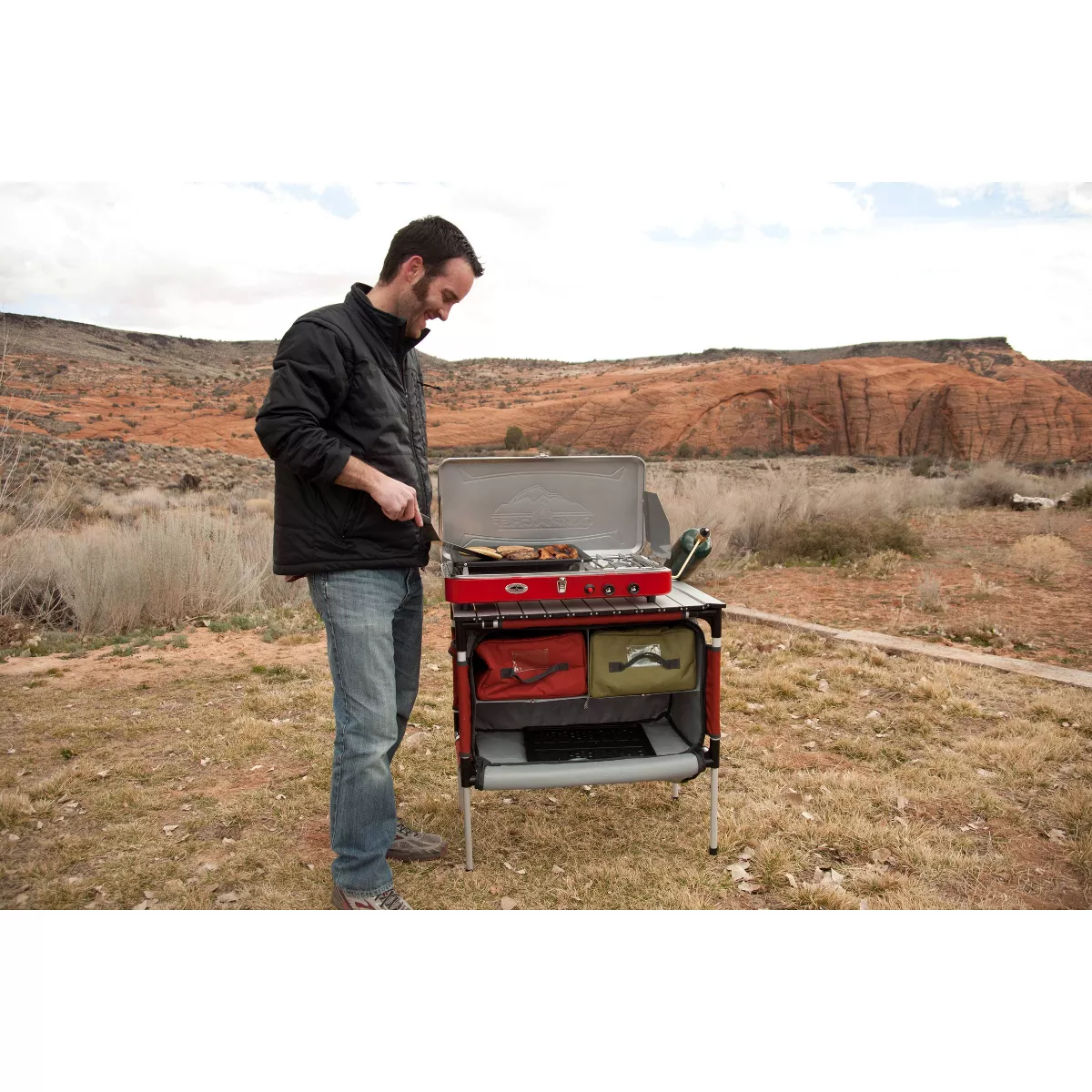 Camp Chef Mountain Series Sherpa Table & Organizer - Red