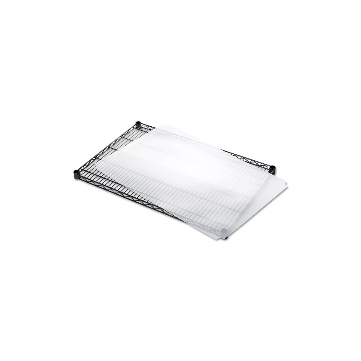 Alera Shelf Liners For Wire Shelving, Clear Plastic, 36w x 24d, 4/Pack SW59SL3624