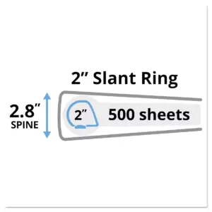 Avery Durable Binder with Slant Rings 11 x 8 1/2 2