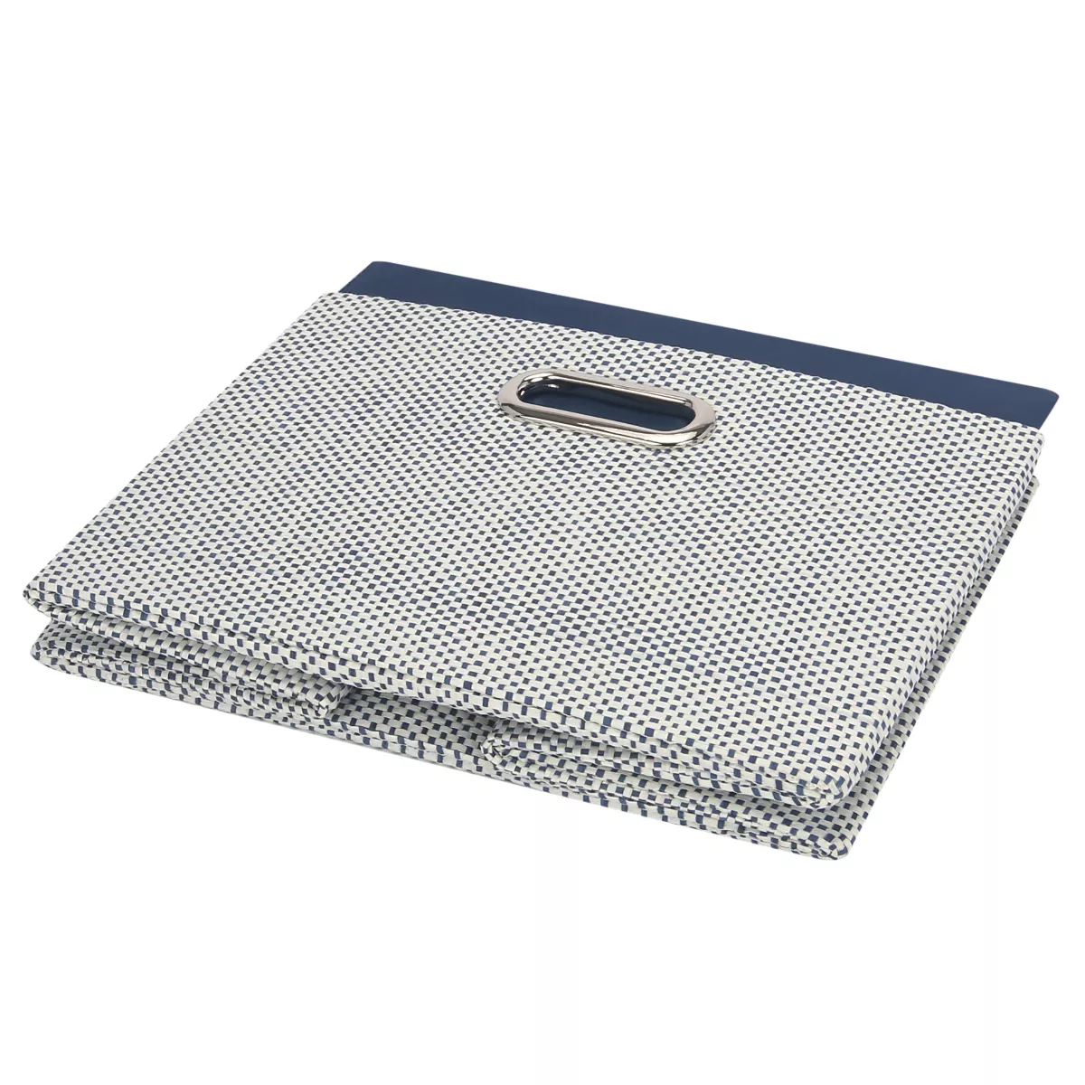 Lambs & Ivy Blue Foldable/Collapsible Storage Bin/Basket Organizer with Handles