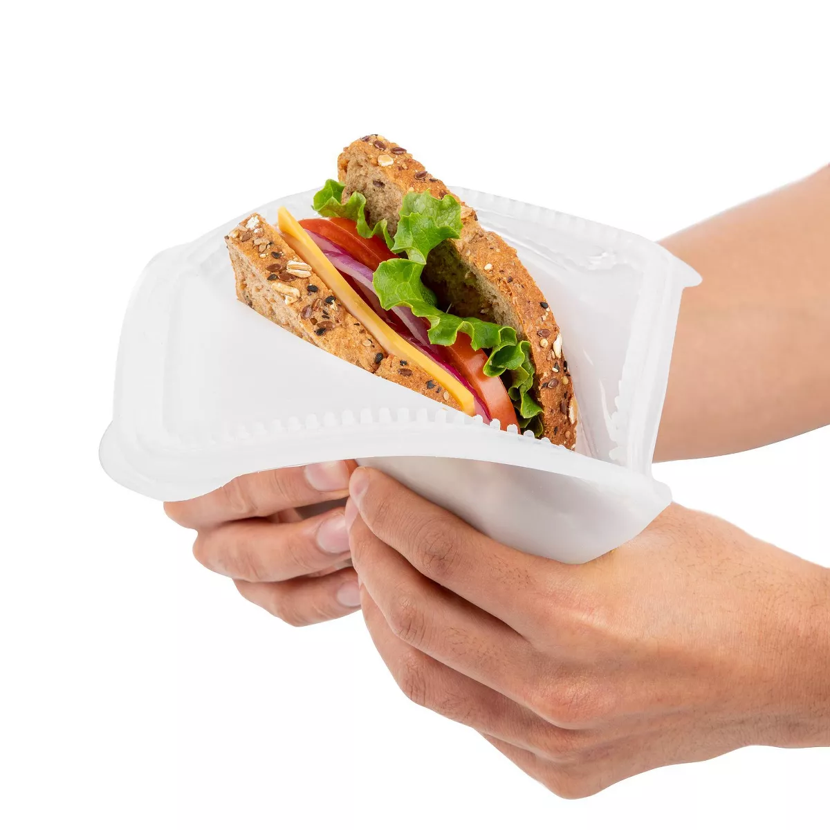 Prepworks ProKeeper Silicone 2 Sided Zipper Sandwich Bag - Clear - 24oz