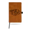 NHL Nashville Predators Laser Engraved Brown Leather Padfolio