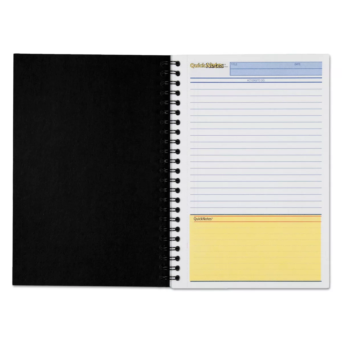 Cambridge Side Bound Guided Business Notebook QuickNotes 8 x 5 White 80 Sheets 06096