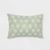 Oblong Block Print Kantha Floral Stitch Decorative Throw Pillow - Threshold™