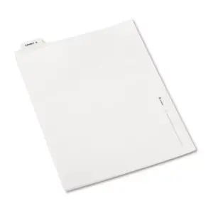Avery-Style Preprinted Legal Bottom Tab Divider Exhibit K Letter White 25/PK 11950