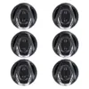 BOSS NX654 6.5" 400W 4-Way Car Audio Coaxial Speakers Stereo, Black (6 Speakers)