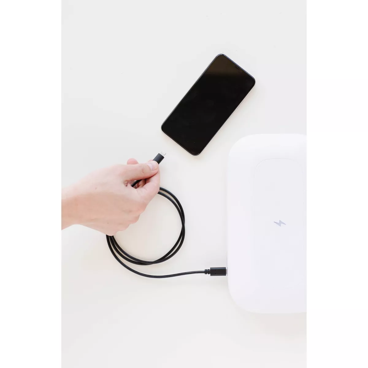 PhoneSoap Cable Lightning to USB-A 3' - Black