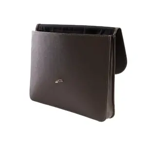 Staples Dark Grey Document Case With Gold Closure Letter (51822) 51822/TR51822