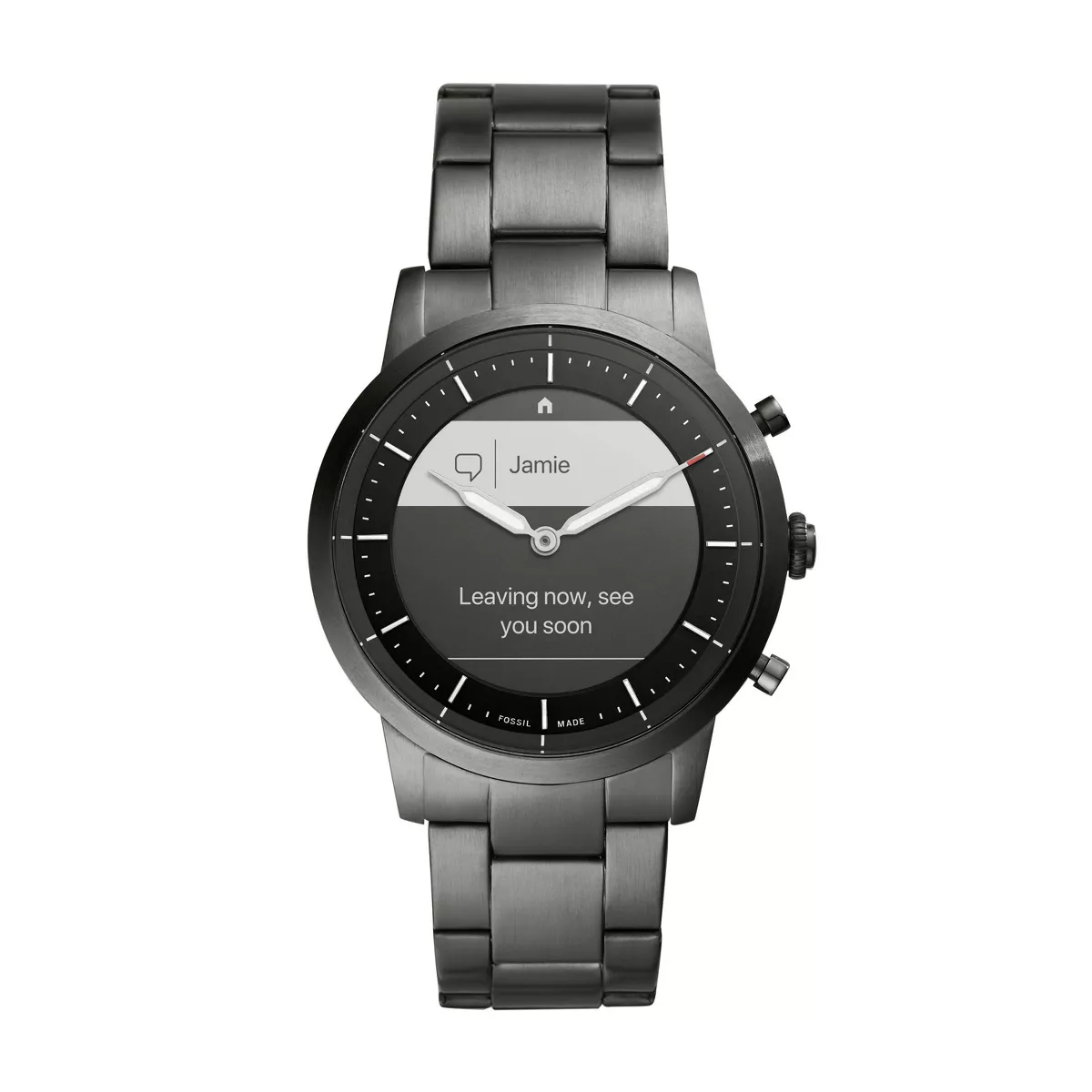 Fossil Hybrid Smartwatch HR Collider 42mm - Smoke Stainless Steel
