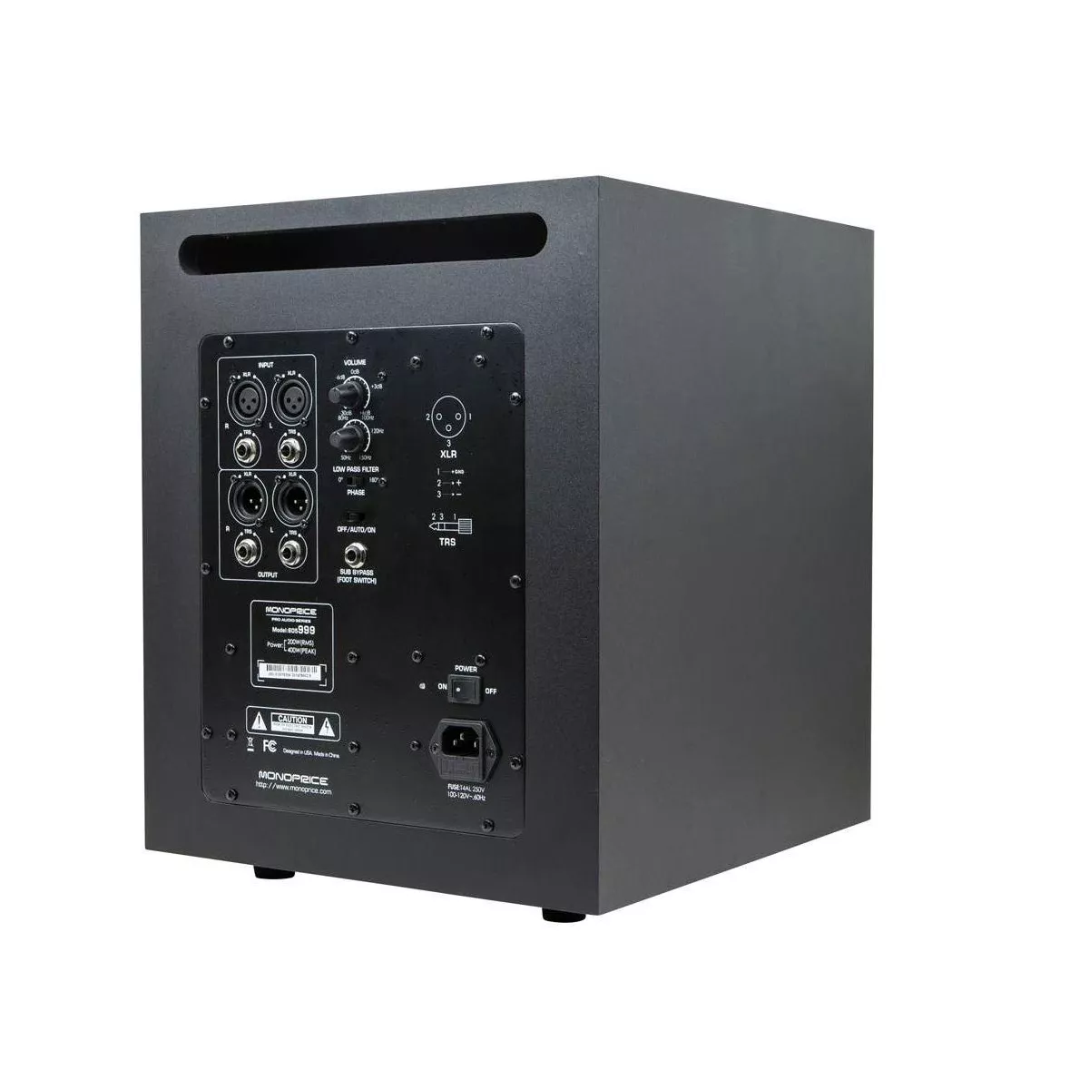 Monoprice 10in Powered Studio Multimedia Subwoofer