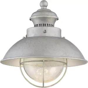 John Timberland Industrial Farmhouse Outdoor Barn Light Fixture LED Galvanized 8 1/2
