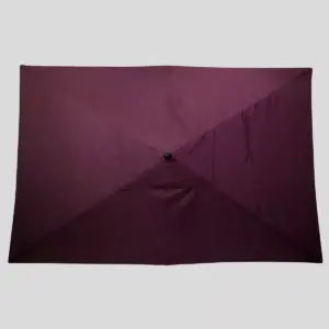 10' x 6' Rectangular Patio Umbrella Merlot - Black Pole - Threshold™