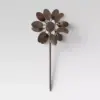11" Iron Pot Stake With Leaves On Top Copper Brown - Smith & Hawken™